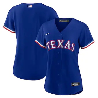 womens nike royal texas rangers alternate logo replica team